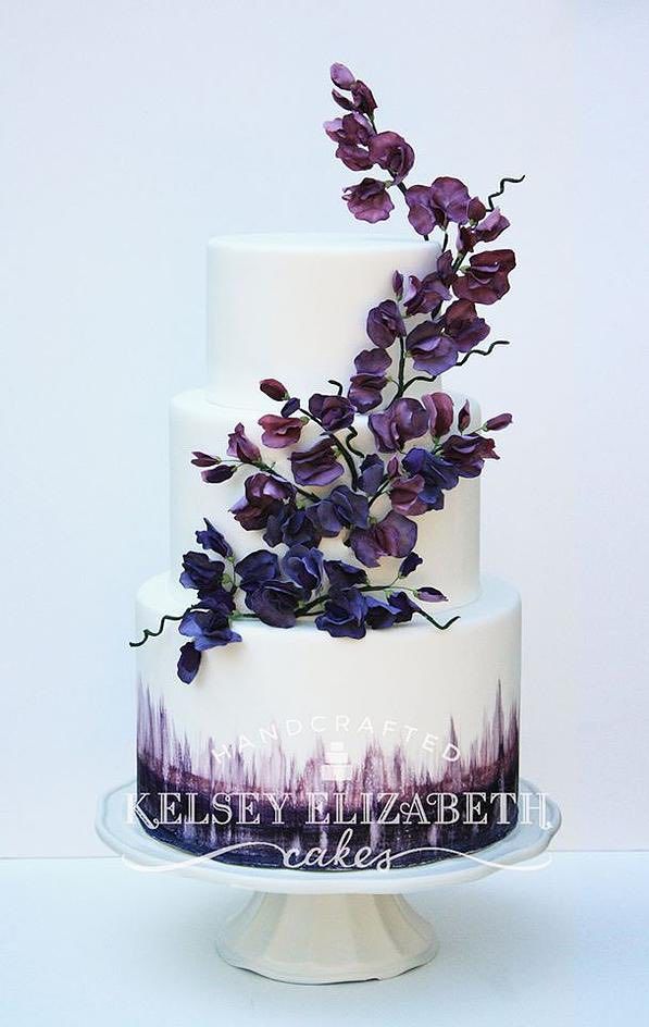 6 whimsical flowers blue