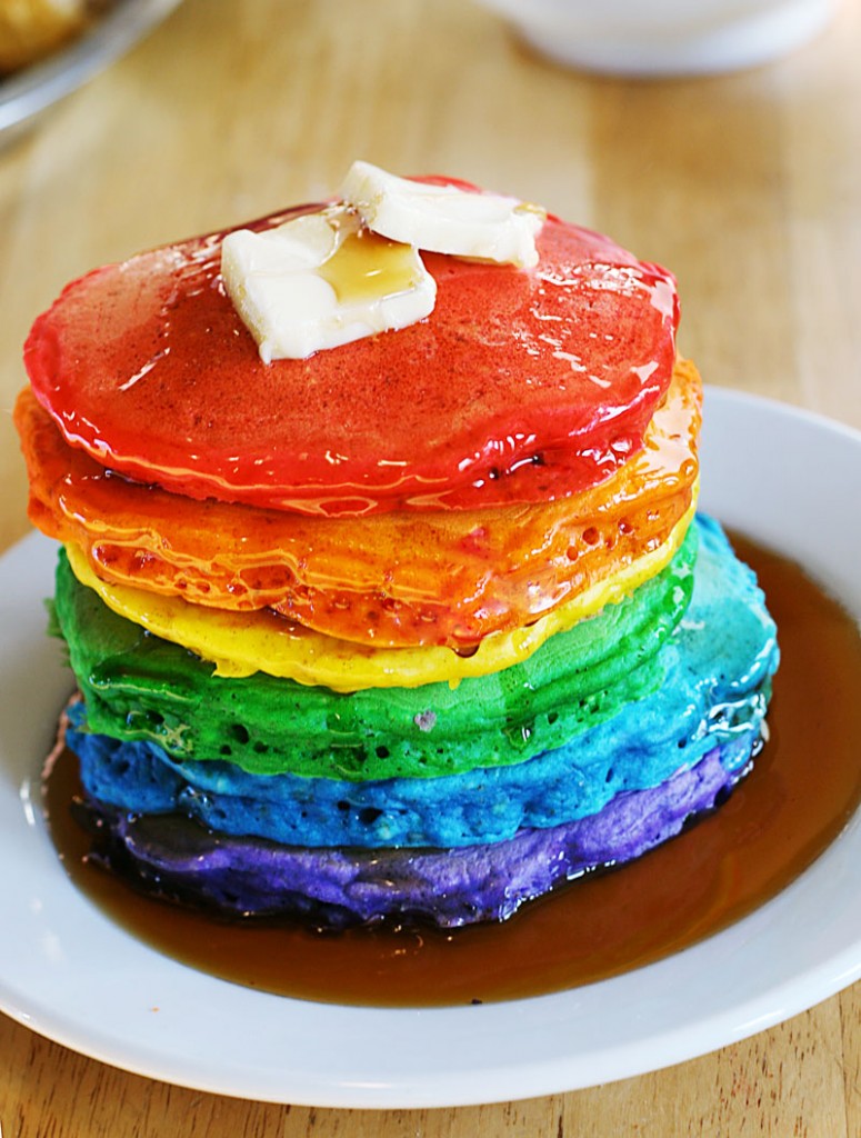 12 Photos of Rainbow Colored Pancakes 12 Photos of Rainbow Colored Pancakes