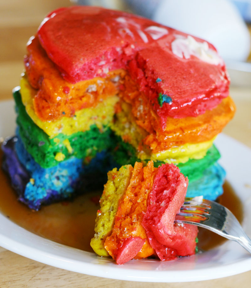 Rainbow Pancakes Rainbow Pancakes