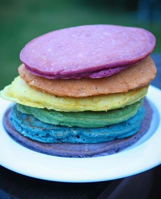 Rainbow Pancakes Rainbow Pancakes