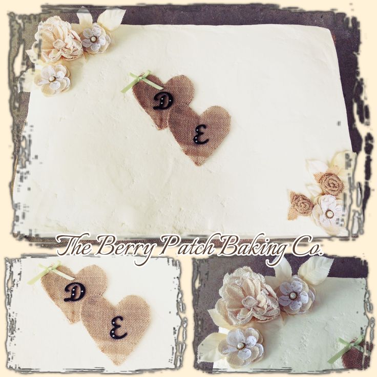 Rustic Wedding Sheet Cakes Rustic Wedding Sheet Cakes