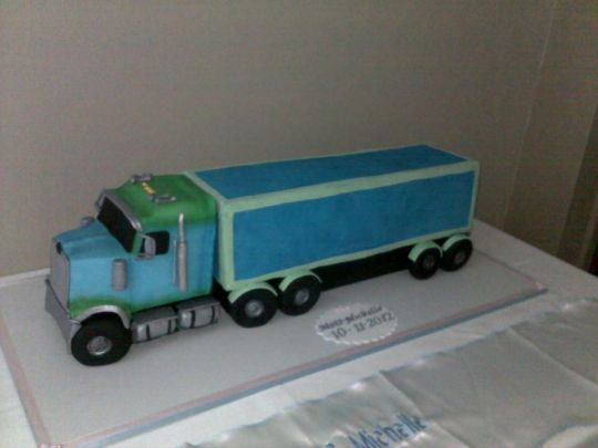 Semi Truck Cake