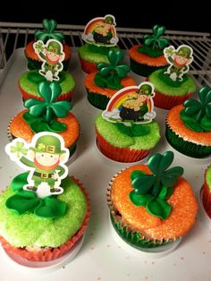 St. Patrick's Day Cupcakes St. Patrick's Day Cupcakes