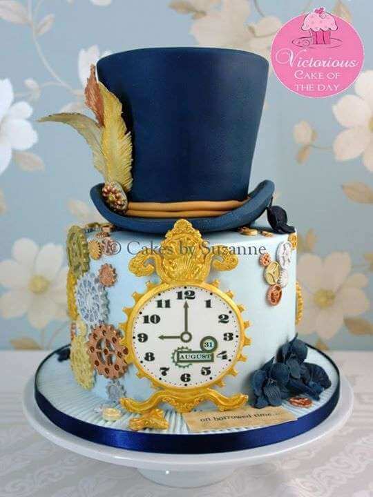 Steampunk Mad Hatter Birthday Cake