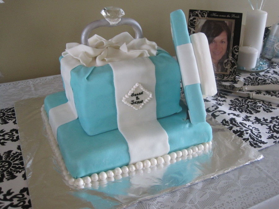 Tiffany Blue Bridal Shower Cake Tiffany Blue Bridal Shower Cake
