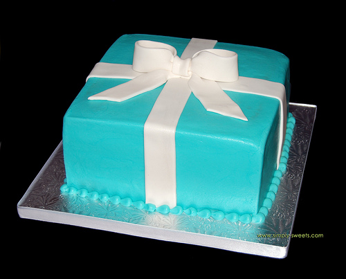 Tiffany Blue Wedding Shower Cake Tiffany Blue Wedding Shower Cake