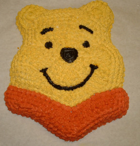 Winnie the Pooh Face Cake