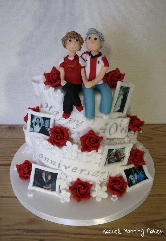 40th Wedding Anniversary Cake 40th Wedding Anniversary Cake