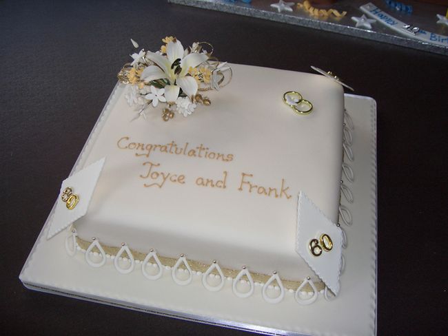 60th Wedding Anniversary Cake