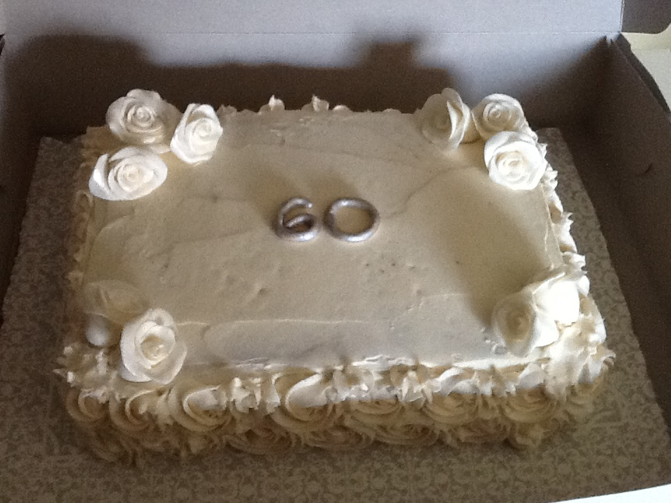 60th Wedding Anniversary Cake