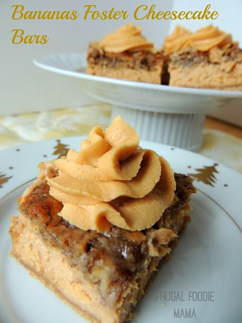 Bananas Foster Cheesecake Bars Bananas Foster Cheesecake Bars