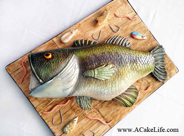Bass Fish Birthday Cake Bass Fish Birthday Cake