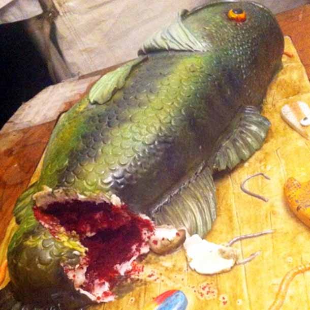 9 Photos of Fish Shaped Groom Cakes
