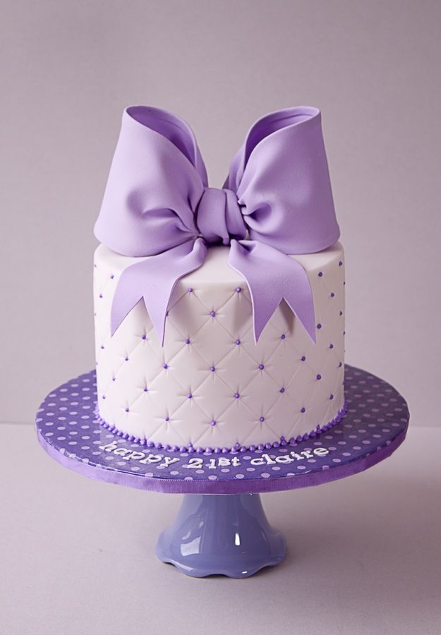 Beautiful Purple Birthday Cake Beautiful Purple Birthday Cake