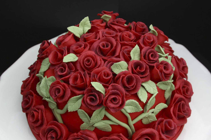 9 Photos of Anniversary Cakes With Roses 9 Photos of Anniversary Cakes With Roses