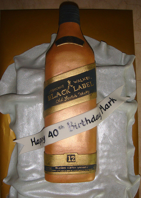 Black Label Bottle Cake Black Label Bottle Cake