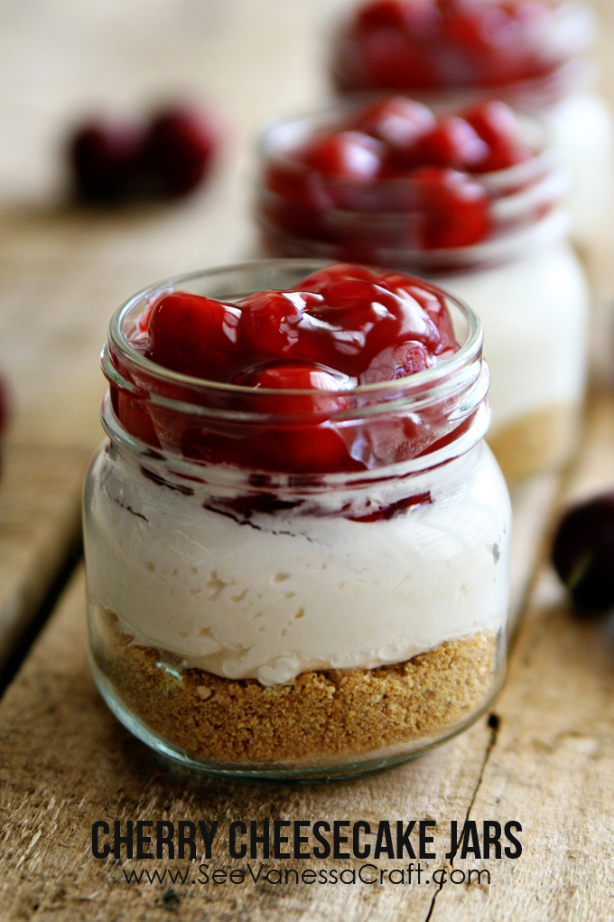 Cherry Cheesecake Dessert Jars Cherry Cheesecake Dessert Jars