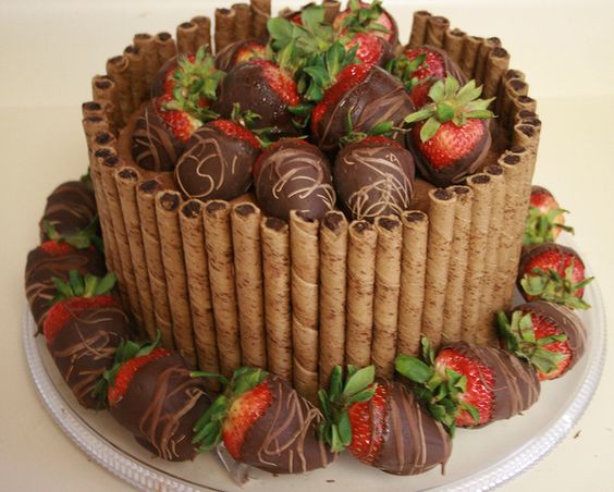 Chocolate Covered Strawberry Cake