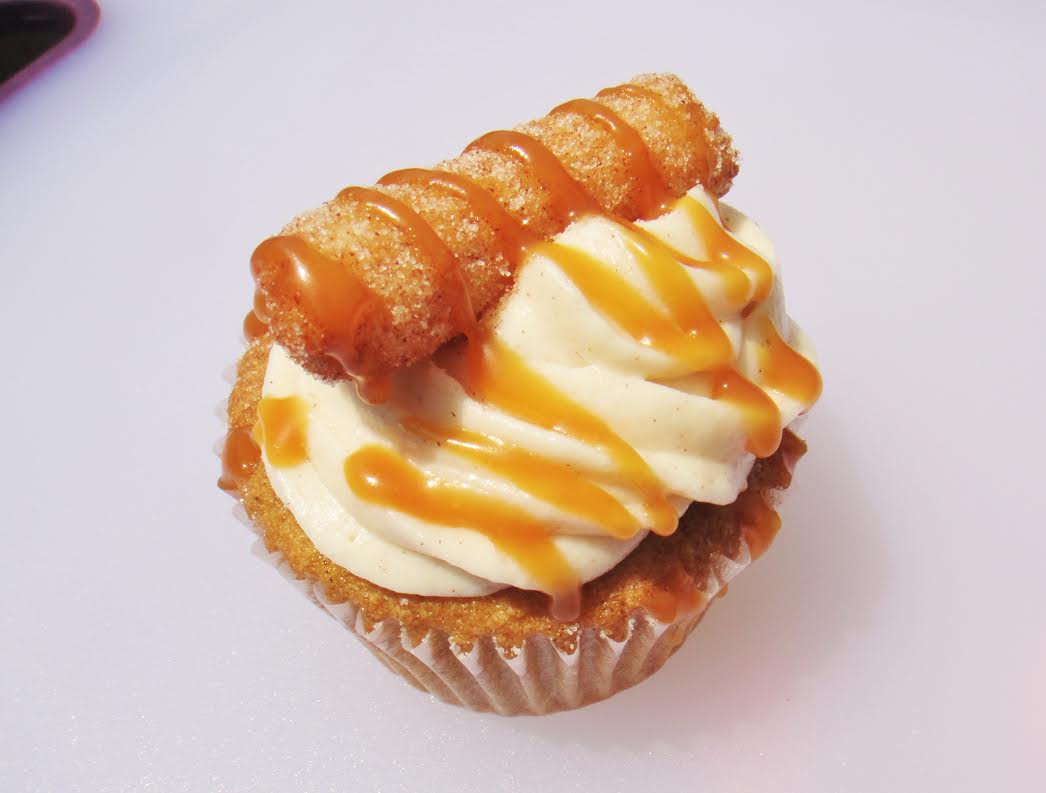 Churro Cupcakes with Cream Cheese Frosting Churro Cupcakes with Cream Cheese Frosting