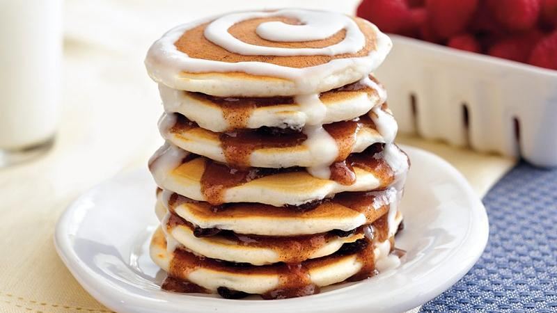 Cinnamon Roll Pancake Stacks Cinnamon Roll Pancake Stacks