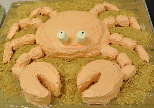 Crab Shaped Birthday Cake Crab Shaped Birthday Cake