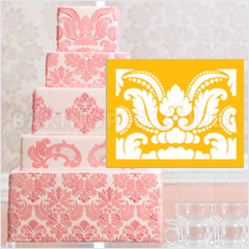 Damask Cake Stencil Damask Cake Stencil