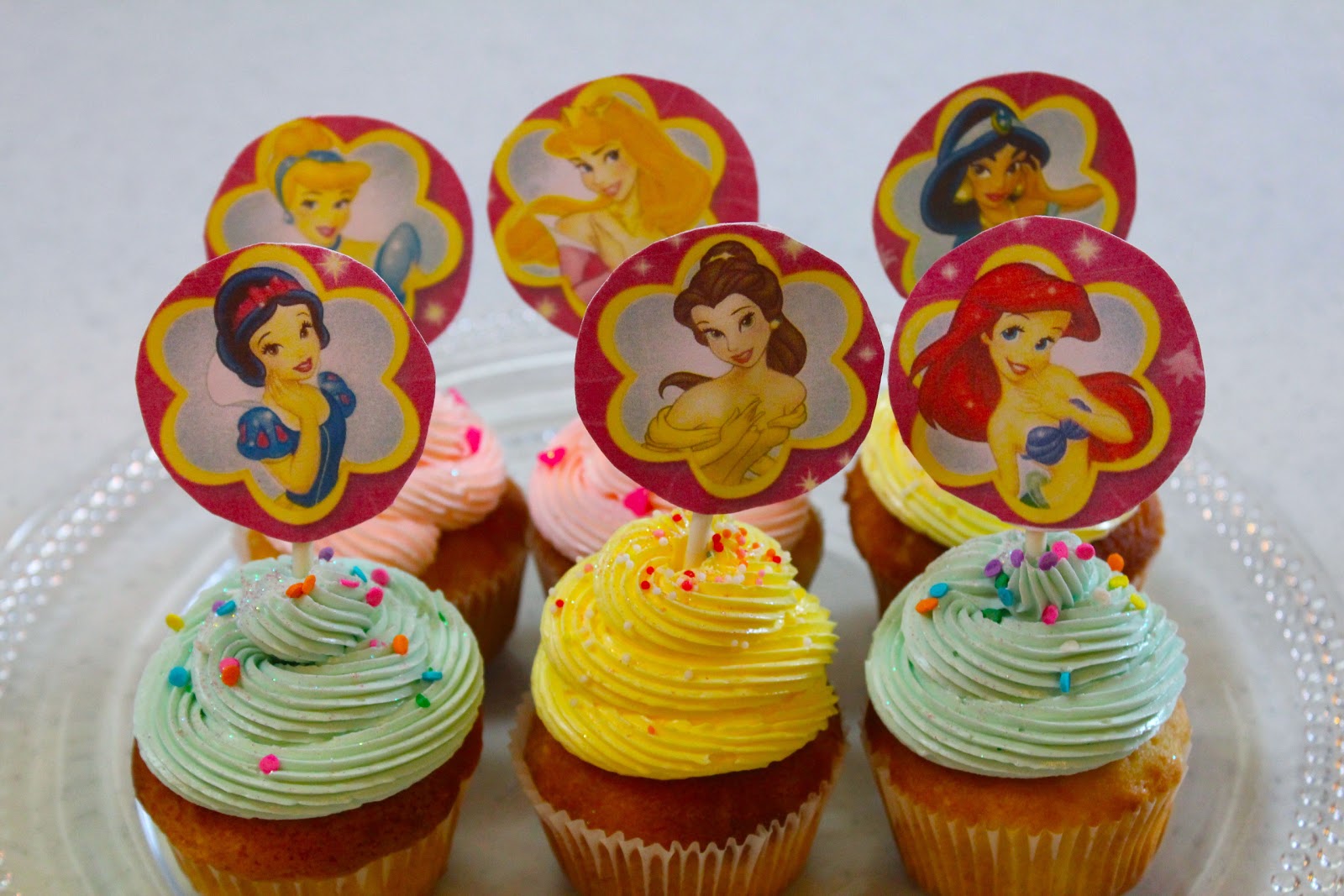 Disney Princess Cupcakes Disney Princess Cupcakes