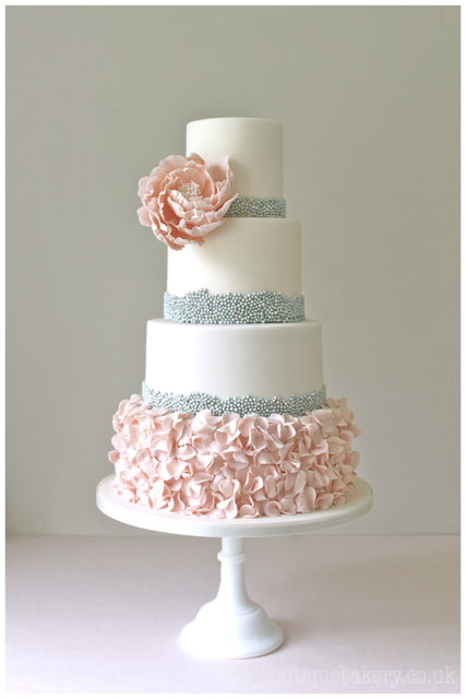 Elegant Ruffle Wedding Cake Elegant Ruffle Wedding Cake