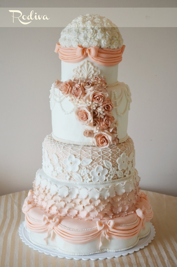 Figure New Peach Wedding Cakes With Peach Wedding Cake