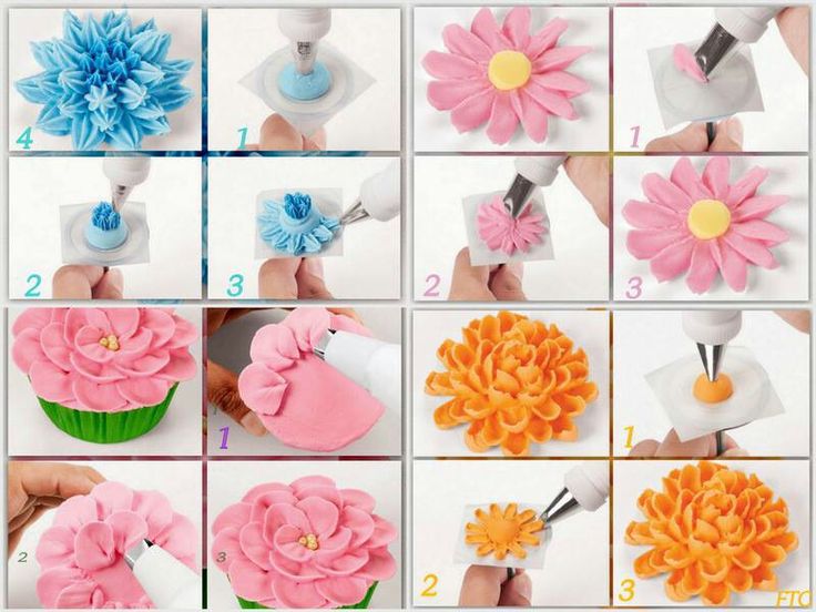 Flower Icing Technique Cupcake Flower Icing Technique Cupcake