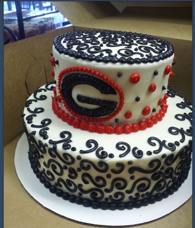 Georgia Bulldog Graduation Cake Georgia Bulldog Graduation Cake