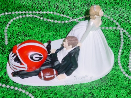 Georgia Bulldogs Wedding Cake Toppers Georgia Bulldogs Wedding Cake Toppers