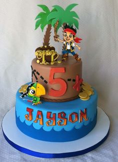 Jake and the Neverland Pirates Birthday Cake