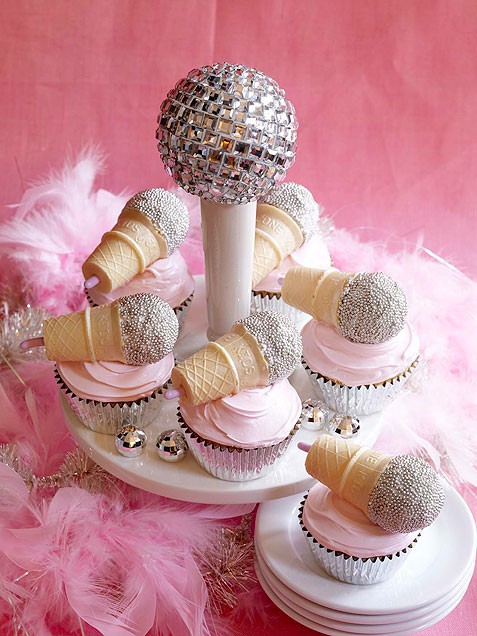 Karaoke Microphone Cupcakes Karaoke Microphone Cupcakes