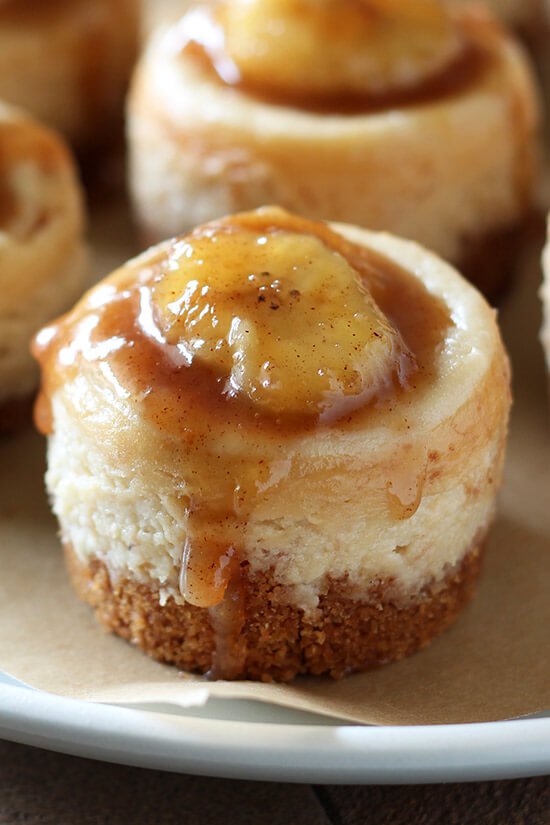 Mini Bananas Foster Cheesecakes Mini Bananas Foster Cheesecakes