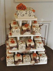 Mini Square Wedding Cakes Mini Square Wedding Cakes