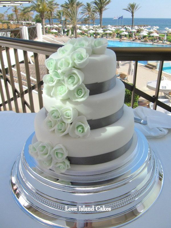Mint & Rose Wedding Cake Mint & Rose Wedding Cake