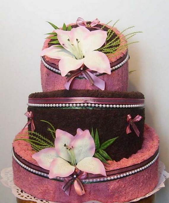 Mother's Day Gift Towel Cake Ideas