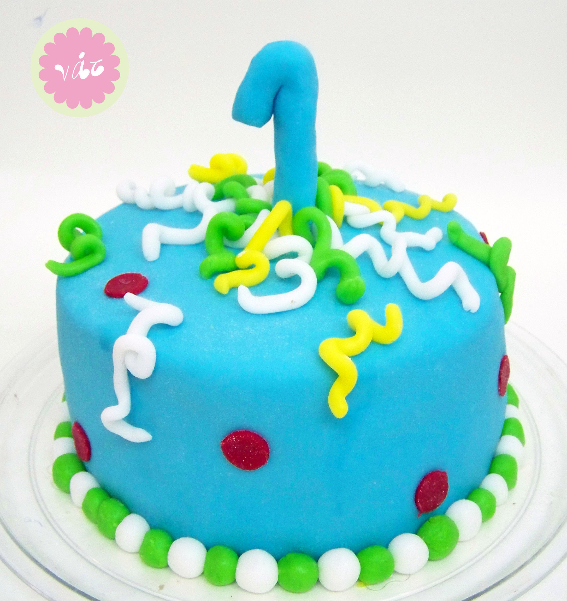 One Year Old Boy Birthday Cake