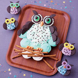 Owl Cupcake Cake Owl Cupcake Cake