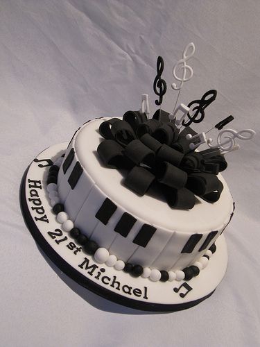 Piano Birthday Cake Piano Birthday Cake