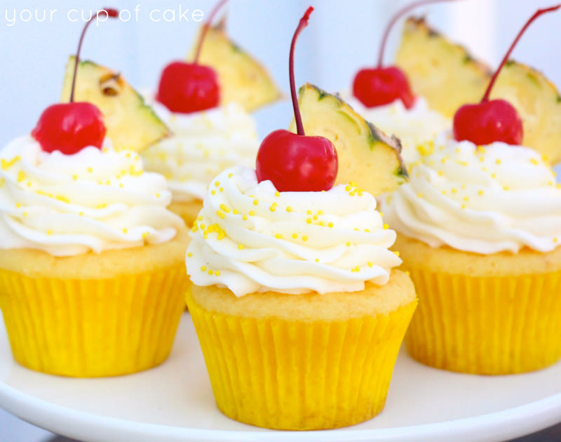 Pineapple Cupcakes Pineapple Cupcakes