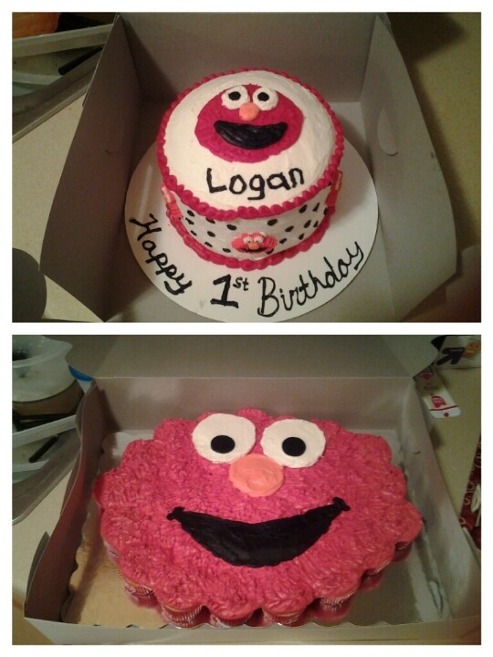 Sam's Club Elmo Cupcake Cake