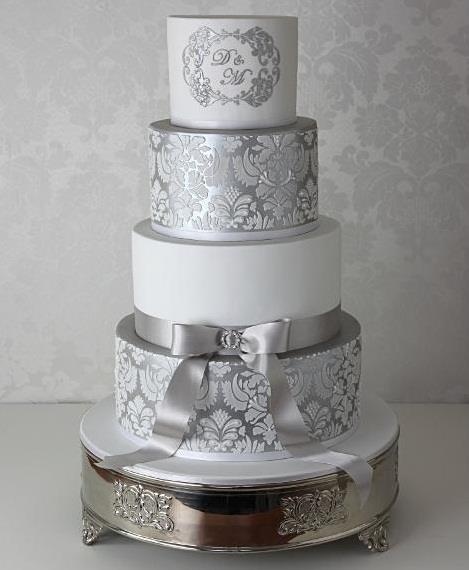 Silver Wedding Cake Pinterest Silver Wedding Cake Pinterest