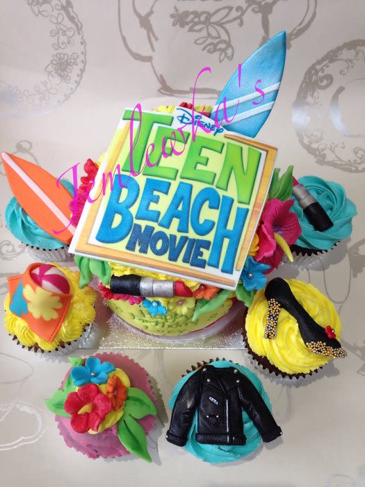 Teen Beach Movie Cupcakes Teen Beach Movie Cupcakes