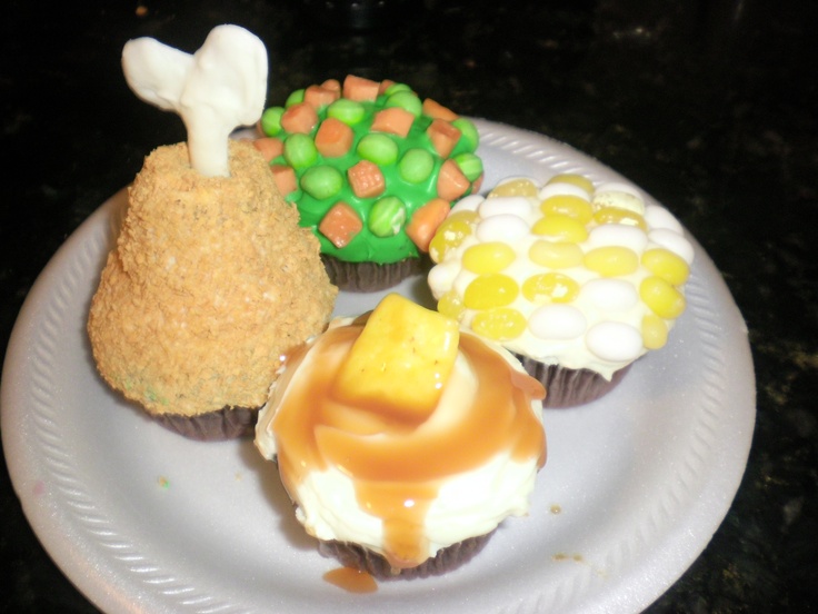 Thanksgiving Dinner Cupcakes Thanksgiving Dinner Cupcakes