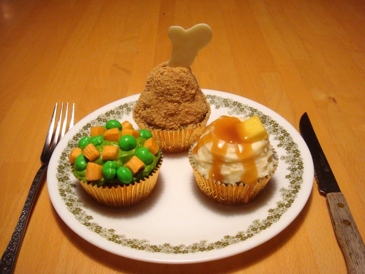 Thanksgiving Dinner Cupcakes Thanksgiving Dinner Cupcakes