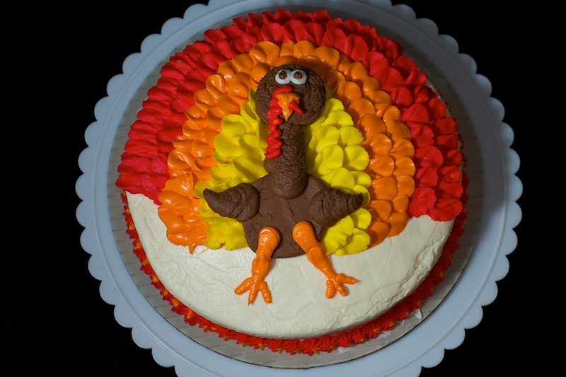 Thanksgiving Turkey Decorated Cakes