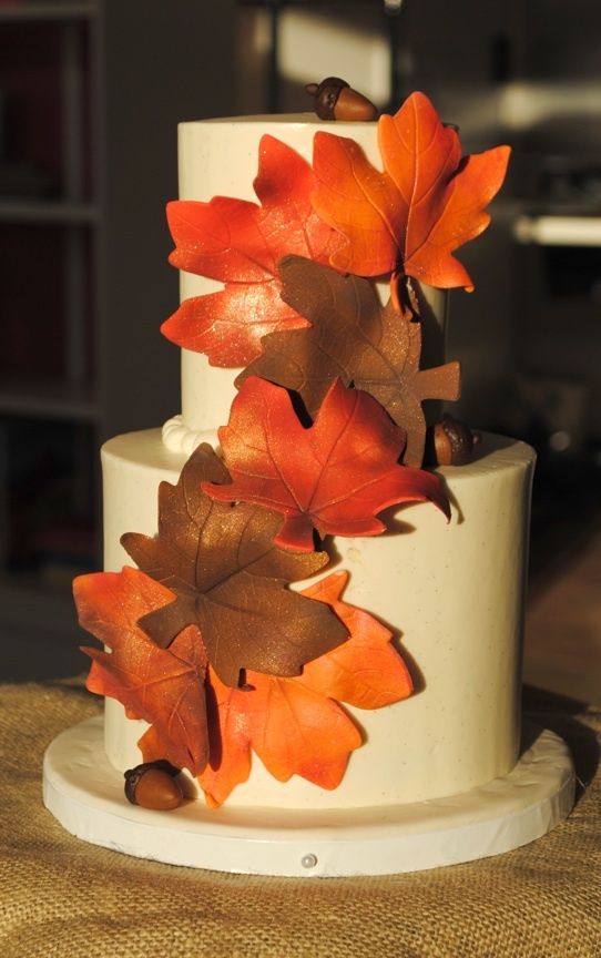Thanksgiving Wedding Cake Thanksgiving Wedding Cake