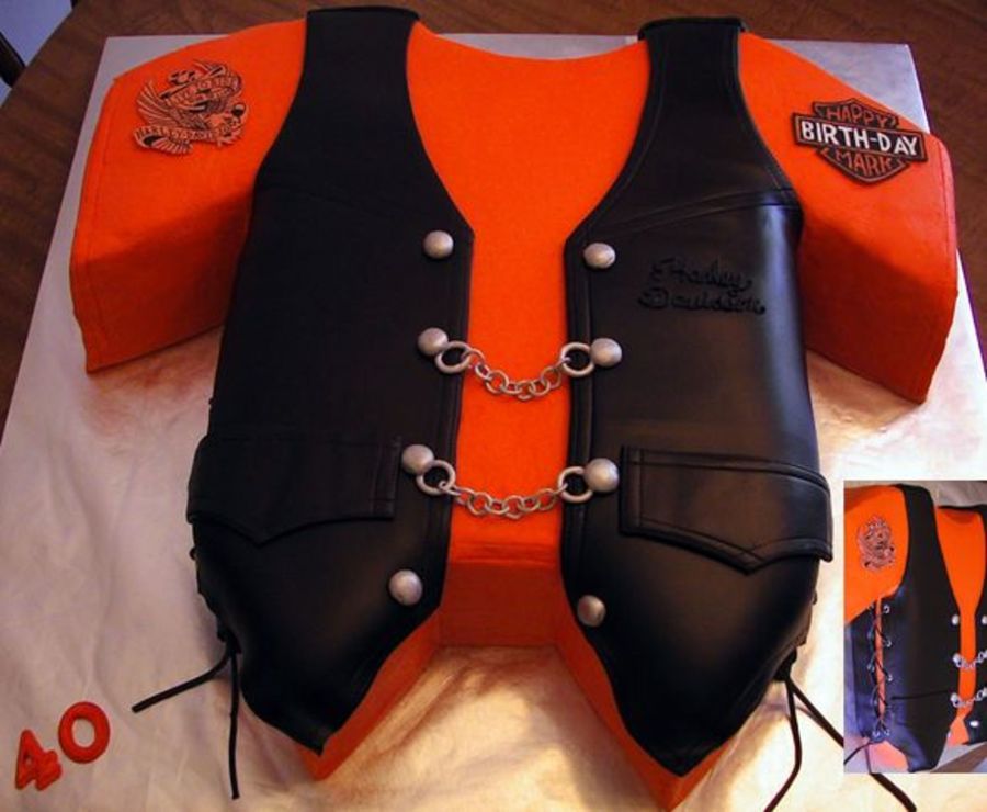 Vest Harley-Davidson Cakes Vest Harley-Davidson Cakes